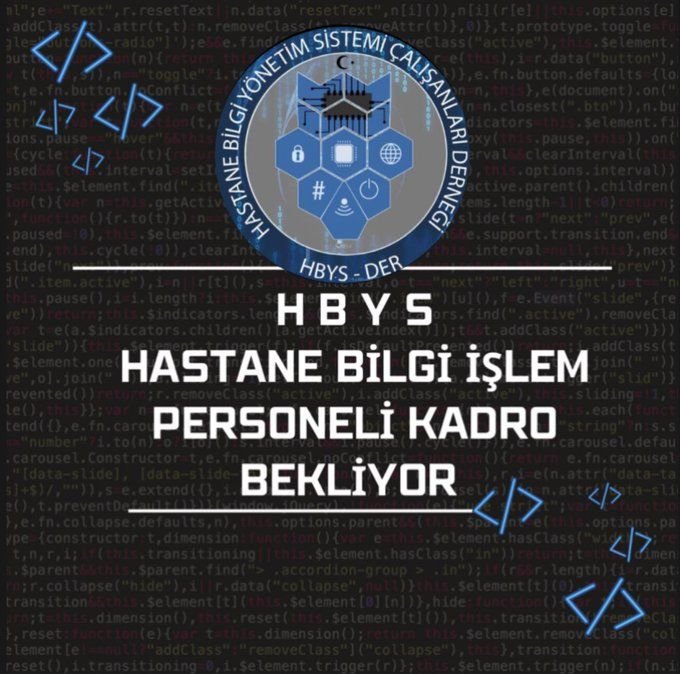 Hbys hastane Bilgi işlem personeli kadro bekliyor