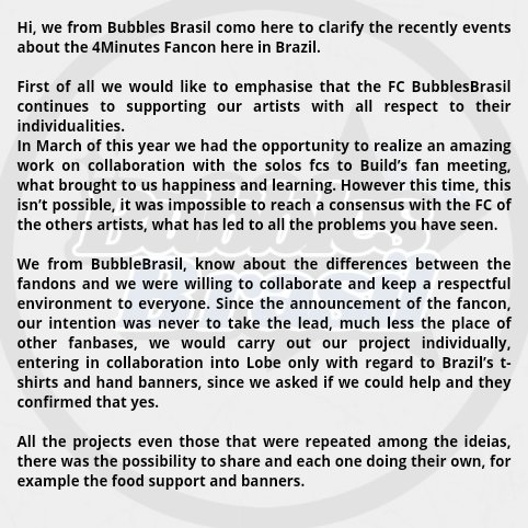 BubblesBrasil's tweet image. — COMUNICADO