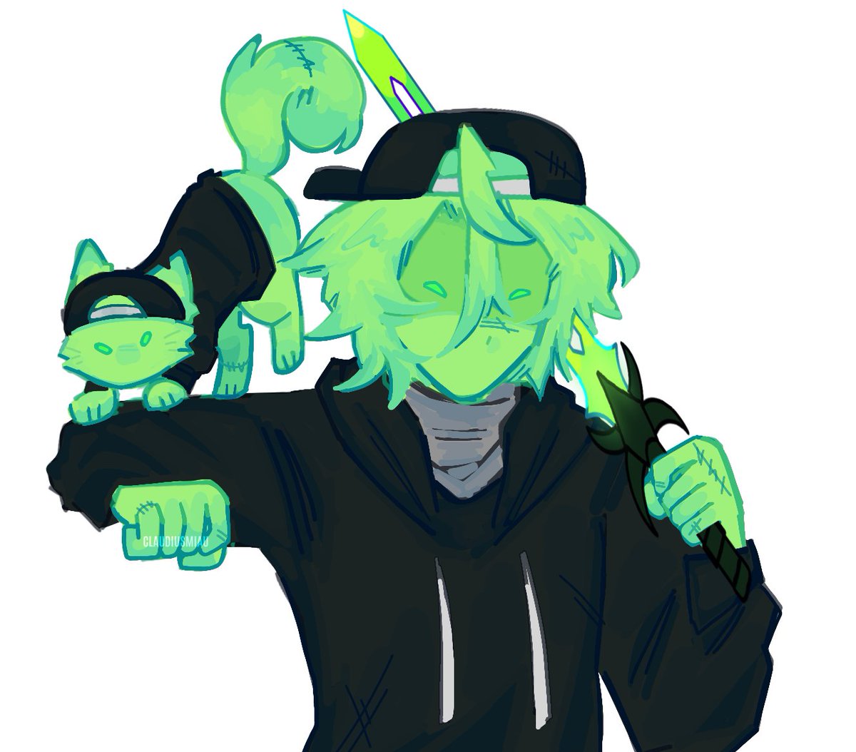 Claudiusmiau's tweet image. Infected Jarzz here ya go‼️

[#robloxevade #roblox #evadefanart ]