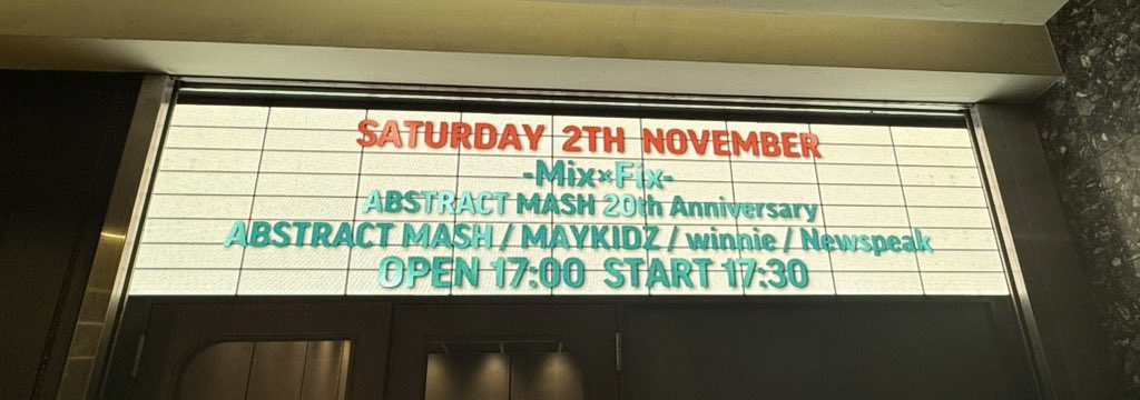 ebisenbei555's tweet photo. 対バン3バンドとも、ワンマン行きたくなっちゃったくらい最高でした!
Abstract mash 20周年おめでとうございました!!
#newspeak
#winnie
#maykids
#abstractmash https://t.co/GjmTXVxrvQ