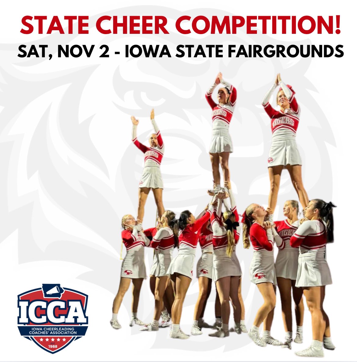 CF_Booster's tweet image. Best wishes #tigerpride @CheerCfhs at State TODAY!!!