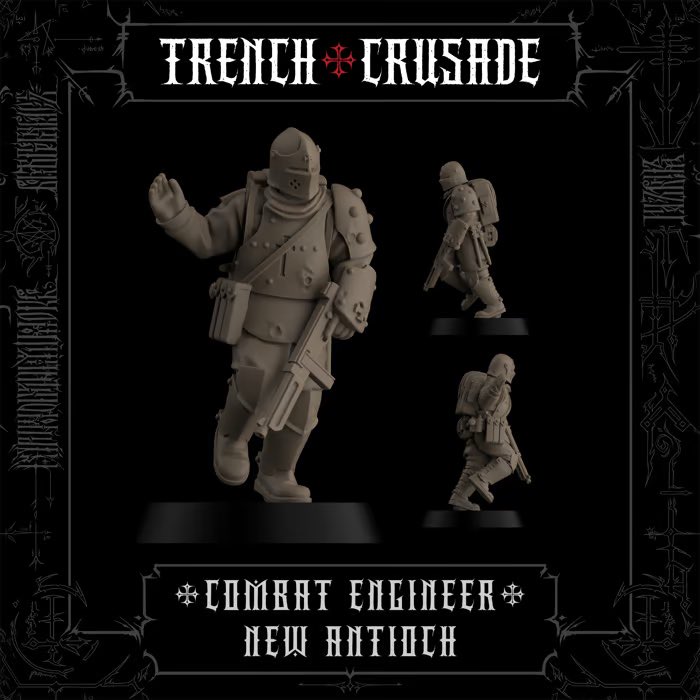 These are all the models I sculpted for the Trench Crusade Kickstarter.  Was a real honor to get to work with Mike’s concepts and direction. 🫡 I hope everyone finds them useful!