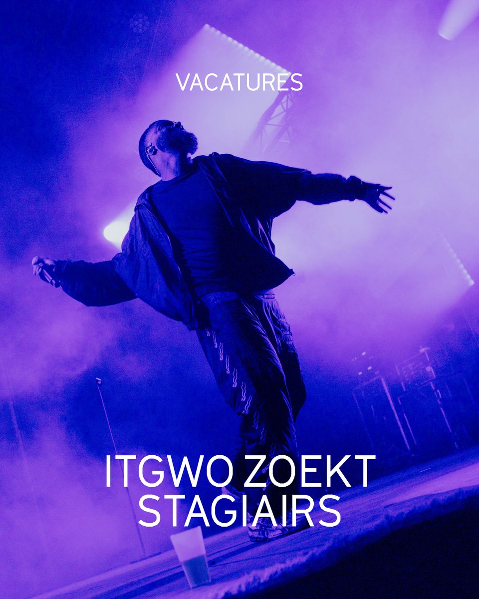 Into The Great Wide Open is op zoek naar stagiairs voor diverse functies. Uitdagende en vooral leerzame klussen voor wie verder wil komen in de culturele sector. Reageren kan t/m 15 november.

Bekijk hier of er iets voor jou tussen zit en schrijf ons: intothegreatwideopen.nl/post/stage