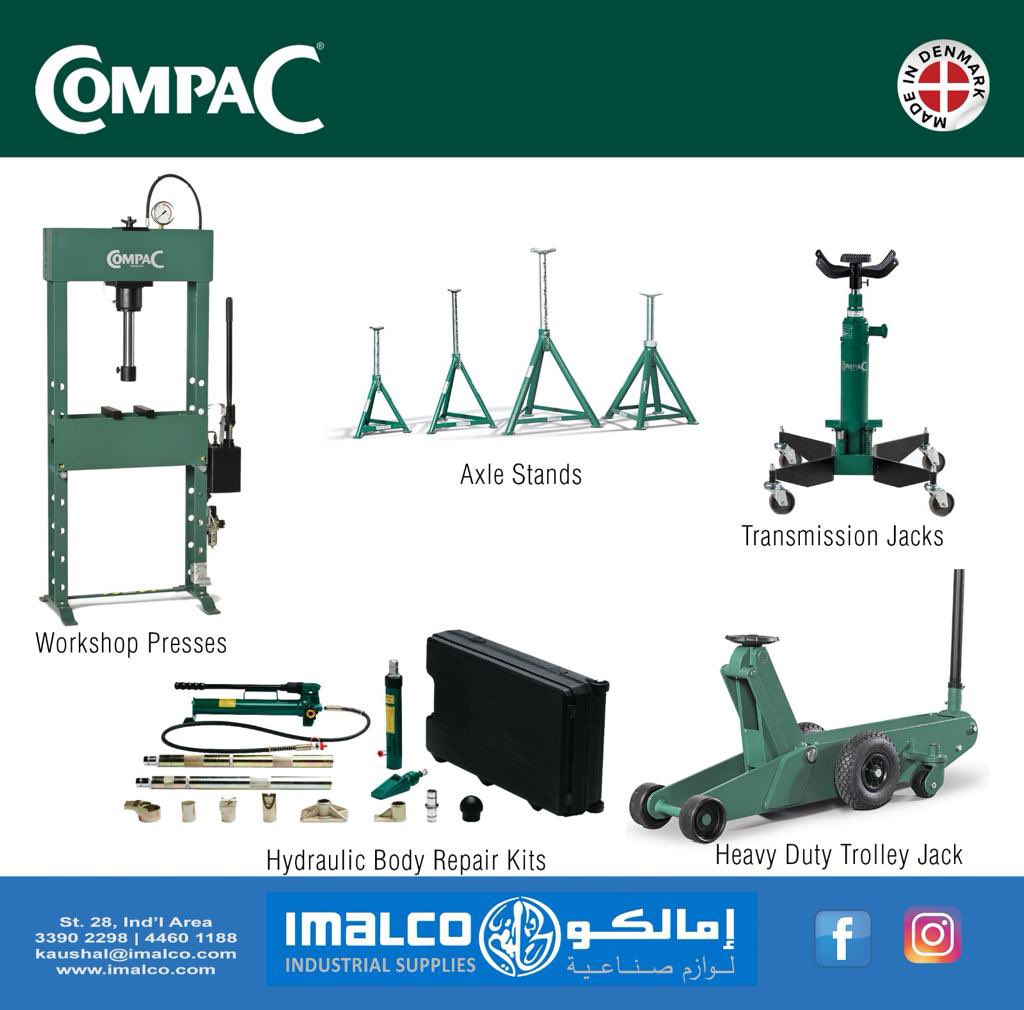 imalco_qatar's tweet image. Shop for a wide range of high quality
Automotive workshop equipment by the industry leader.

Call or WhatsApp 3390 2298 for inspection.
•
•
•
#compac #denmark #madeindenmark #workshopequipment #bottlejack #trolleyjack #workshopcrane #axlestand