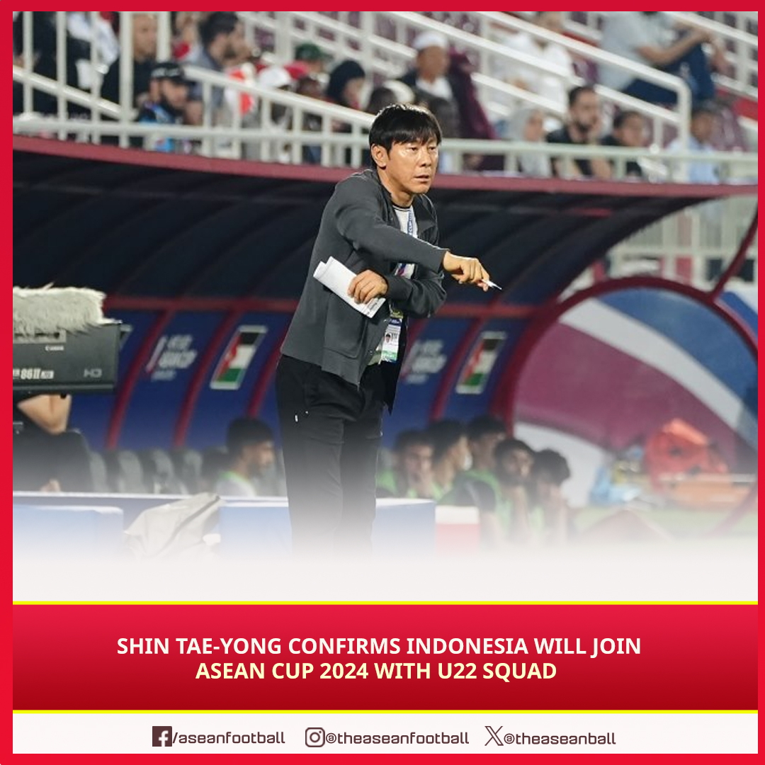 theaseanball's tweet photo. 🇮🇩 Head Coach Shin Tae-yong has officially confirmed that Indonesia will be fielding an U22 squad  for the upcoming  ASEAN Cup 2024 !

Given that ASEAN Cup isn’t a FIFA event, it’ll be challenging to bring in our overseas players. Instead, Coach Shin plans to maximize local League 1 talent and focus on our homegrown U22 stars. 🌟

#PSSI