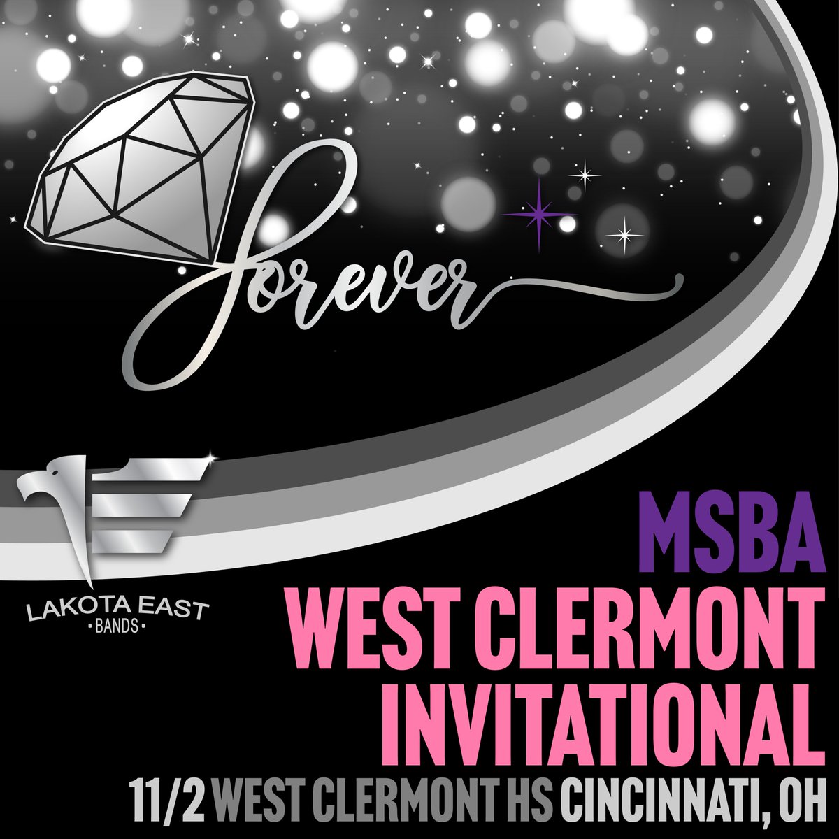 Come watch the band TODAY as we perform our show "Forever" at the MSBA West Clermont Invitational at West Clermont High School! Great bands will be playing all day, starting at 11:45 AM. East plays at 7:15 PM.
#thereoncewasaprettygoodband #forevereast24 #gohawksgo