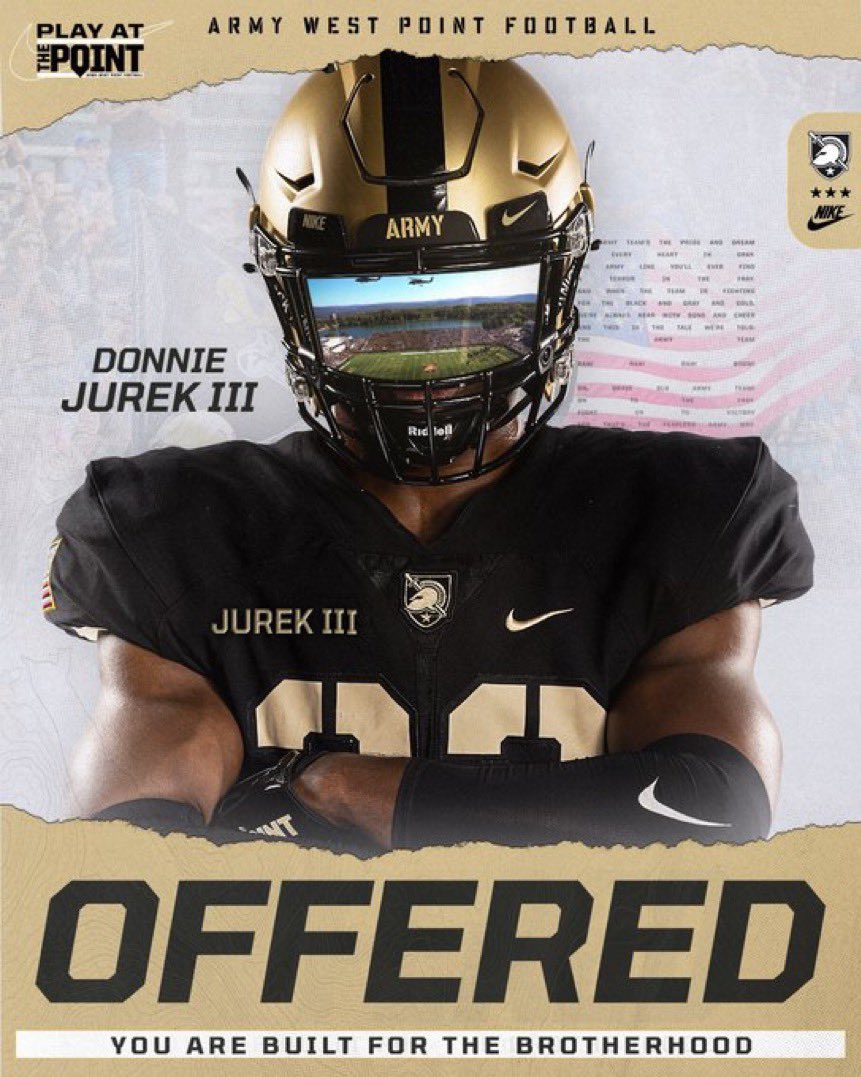 DonaldJurek_70 (@donaldjurek_70) on Twitter photo #AGTG After an amazing conversation with <a href="/CoachJeffMonken/">Jeff Monken</a> I’m truly blessed to receive my first D1 offer from <a href="/ArmyWP_Football/">Army Football</a>.
<a href="/MikeViti/">Mike Viti</a> <a href="/ZGold_WP/">Zach Gold</a> <a href="/lvfbrecruits/">LVFBRECRUITS</a> <a href="/dctf/">Dave Campbell's — TexasFootball.com</a> <a href="/_RL_Martin/">R.L. Martin</a> <a href="/BDammone/">Along The Wire</a> <a href="/PrepRedzoneTX/">Prep Redzone Texas</a> <a href="/TheUCReport/">Billy Tucker</a> @RivalsWoody <a href="/SA_Sports/">San Antonio Sports</a> #AGTG After an amazing conversation with <a href="/CoachJeffMonken/">Jeff Monken</a> I’m truly blessed to receive my first D1 offer from <a href="/ArmyWP_Football/">Army Football</a>.
<a href="/MikeViti/">Mike Viti</a> <a href="/ZGold_WP/">Zach Gold</a> <a href="/lvfbrecruits/">LVFBRECRUITS</a> <a href="/dctf/">Dave Campbell's — TexasFootball.com</a> <a href="/_RL_Martin/">R.L. Martin</a> <a href="/BDammone/">Along The Wire</a> <a href="/PrepRedzoneTX/">Prep Redzone Texas</a> <a href="/TheUCReport/">Billy Tucker</a> @RivalsWoody <a href="/SA_Sports/">San Antonio Sports</a>