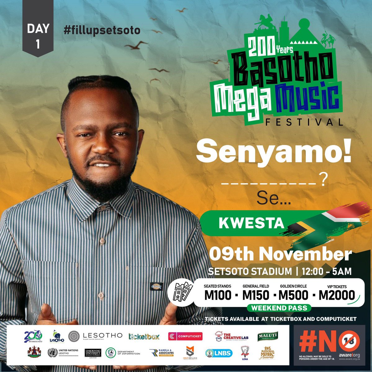 ditsoanelomasiu's tweet photo. When last did you guys fill up the Setsoto Stadium???🥹🥹🥹🥹don’t miss out the Basotho Mega Music Festival this coming week🥳🥳🥳🥳🥳there will be tight security and health measures will be strictly implemented.
#bmmf2024
#200yearsofbasotho
#fillUpsetsoto
#megafest https://t.co/TjG0HWBmGR