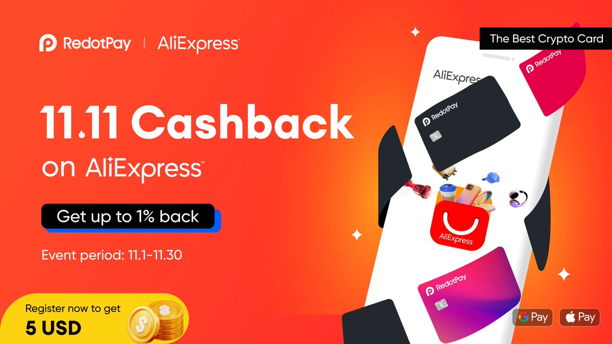 Got plans to shop on AliExpress? 🛍️ What are you planning to grab?  Remember, with RedotPay, you can earn up to 1% cashback! 💸 #RedotPay # AliExpress #Cashback