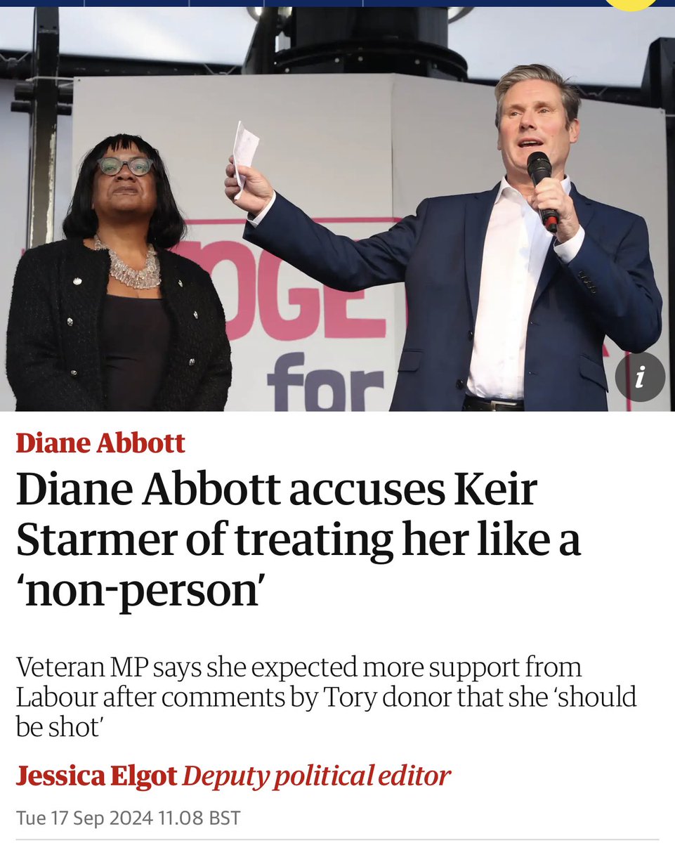 tf_politics's tweet photo. Keir Starmer congratulates Kemi Badenoch in gushing terms: "The first Black leader of a Westminster party is a proud moment for our country.

Yes, this Keir Starmer who treated the first black female MP as a non-person. https://t.co/wAVu2gOo6o