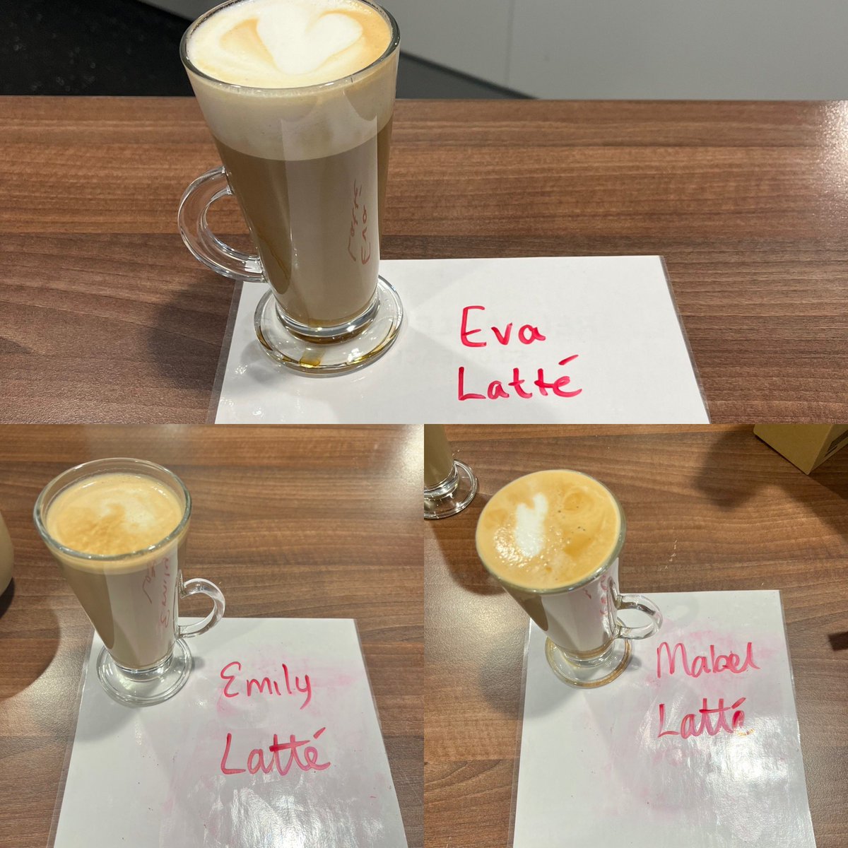 WHS_Barista's tweet photo. Group 1 working on presentation skills this week 🤩 

Which is your favourite? We think they all look fab! https://t.co/in7Yn8Hvfy