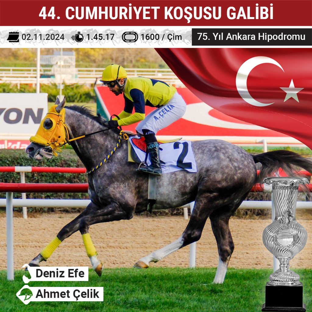 Üst üste 2. kez Cumhuriyet Koşusu galibi:

Deniz Efe &amp; Ahmet Çelik.