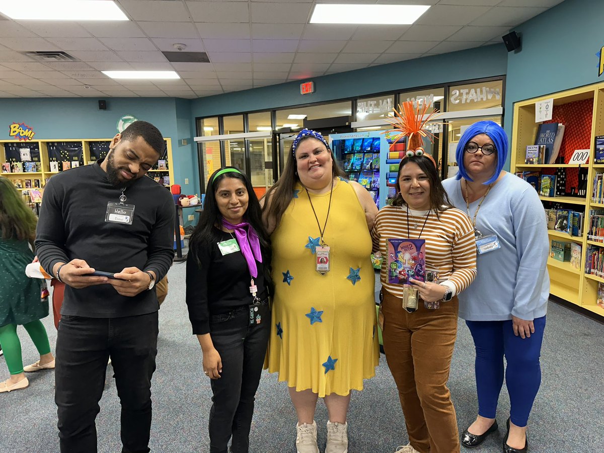 msquintanilla_'s tweet image. Book Character Day fun with my amazing 5th-grade team dressed as Inside Out characters! 📚🎭 Ended the day with some strikes at the bowling alley 🎳 #TeamSpirit #5thGradeVibes @SmithES_AISD