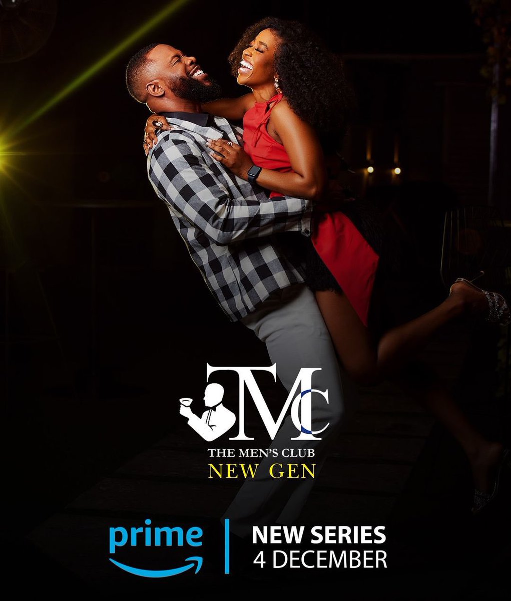 🚨The Men's Club 5 (New Gen) is coming to Prime Video 4th of December. 

Starring Etim Effiong, Efa Iwara, Pere Egbi, Tope Olowoniyan, Baaj Adebule, Paul Nnadiekwe, Chuks Joseph, David Eyo, Saga Adeolu, Detola Jones and more. 

Directed by Tola Odunsi &amp; Shola Olusola.