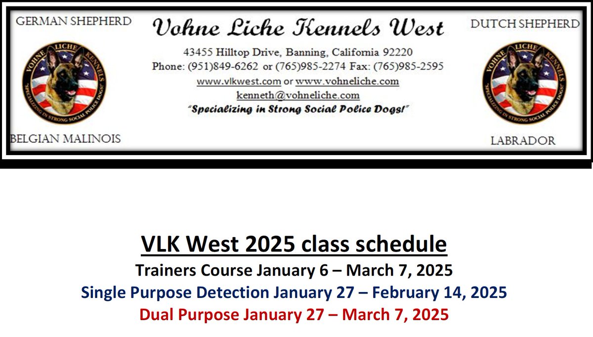 VLK West 2025 Schedule dlvr.it/TFyr8l