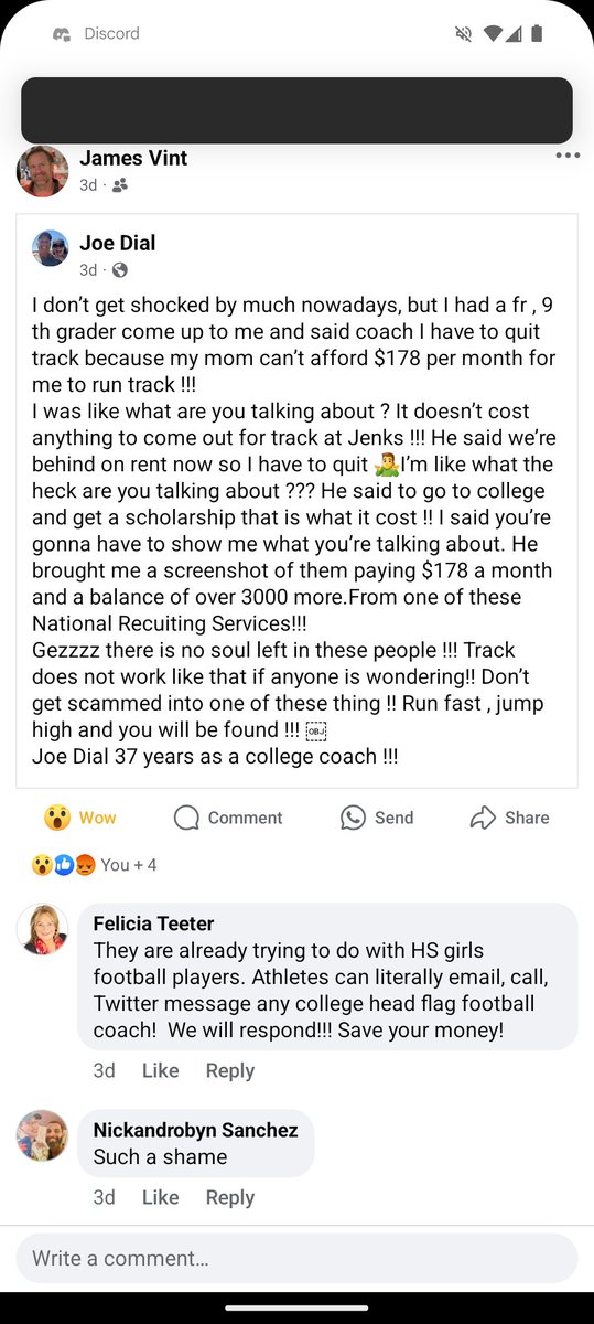 Parents: talk to your athlete's coaches before talking to "recruiters."