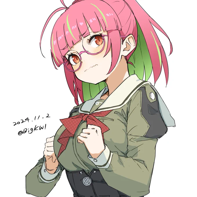梅#艦これ版深夜の真剣お絵描き60分一本勝負 #艦これ版真剣お絵描き60分一本勝負_20241102 