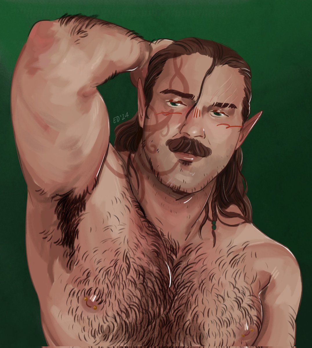 my Halsin moustache agenda is spreading 😈😈😈