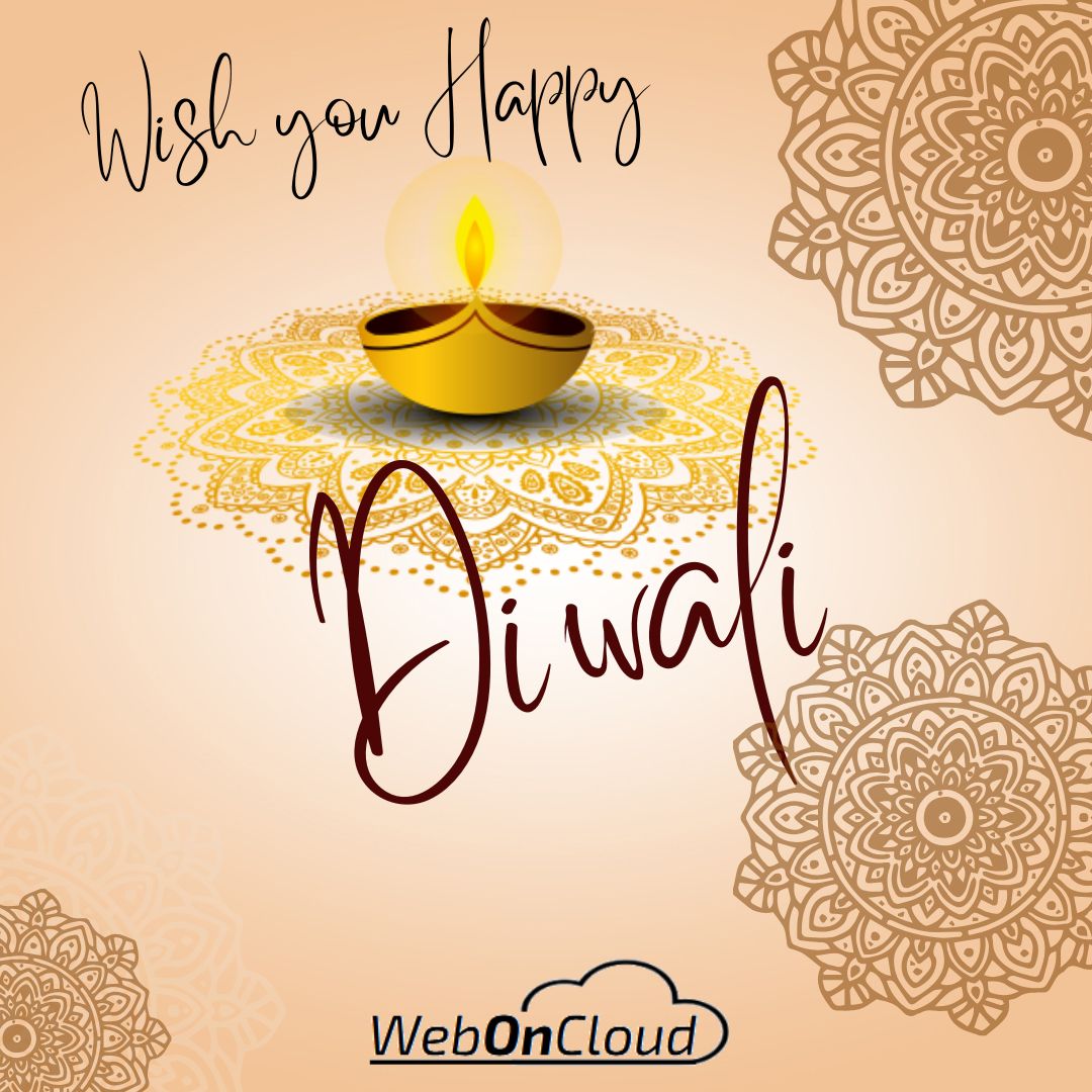 WebOnCloud's tweet image. Warm wishes for a joyful and prosperous Festival of Lights. May this season bring you success, happiness, and new opportunities. Happy Diwali!