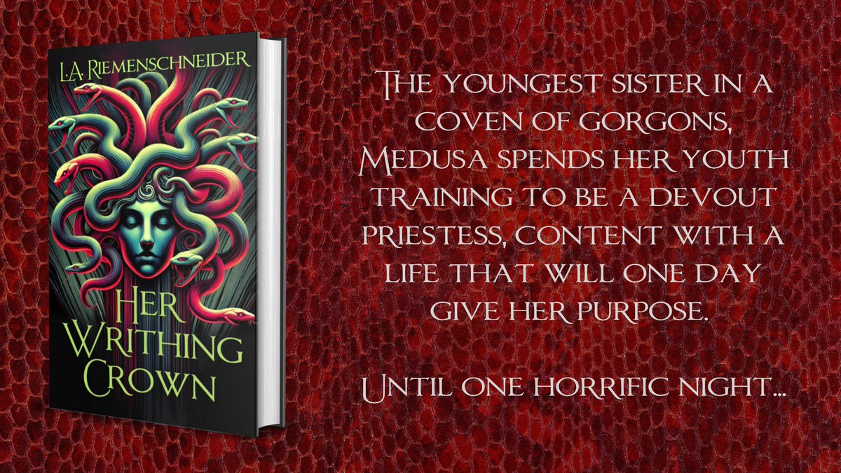 Vulpine Press (@vulpine_press) on Twitter photo GO GO GO...
The pre-order for <a href="/AuthorLAR/">✨️ L.A. Riemenschneider ✨️</a> debut novel Her Writhing Crown is now live!
>>> shorturl.at/xMrEy
#comingsoon #amreading #booktwitter #fantasy #medusa #GreekMythology GO GO GO...
The pre-order for <a href="/AuthorLAR/">✨️ L.A. Riemenschneider ✨️</a> debut novel Her Writhing Crown is now live!
>>> shorturl.at/xMrEy
#comingsoon #amreading #booktwitter #fantasy #medusa #GreekMythology