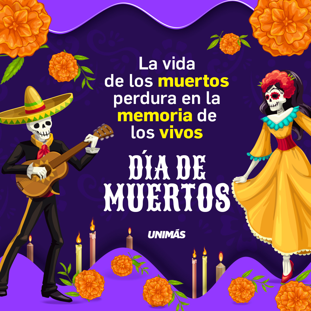 UniMas's tweet photo. Una fecha para recordar sus vidas, sus risas y sus historias 🕯️✨ Porque siguen presentes en cada latido. 💗 ¡Feliz #DiaDeMuertos! #DayOfTheDeaths https://t.co/1rP43GX3Ni