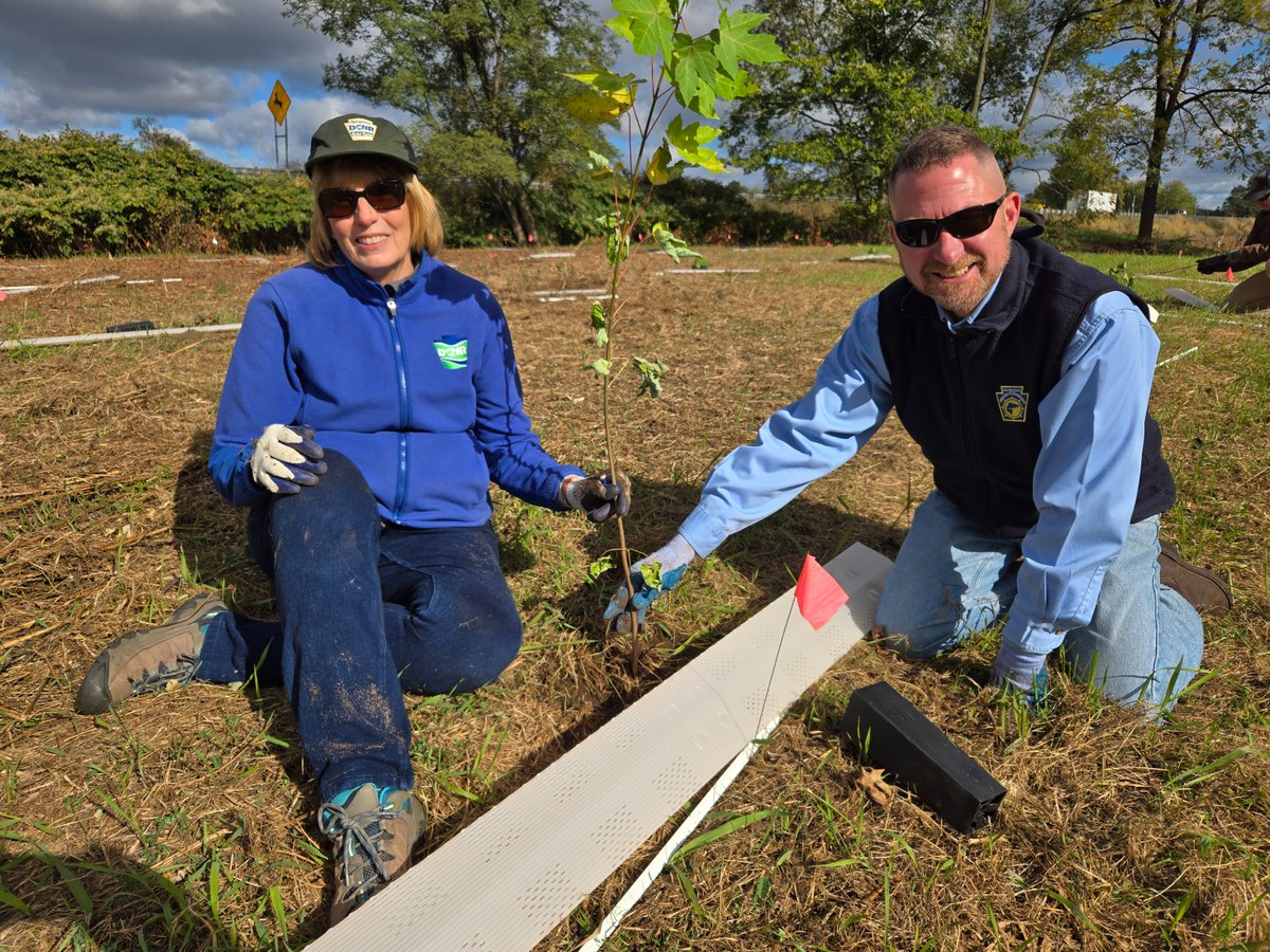 pafishandboat's tweet image. We joined @DCNRnews and the @allianceforbay to plant a #streamside #forest #buffer at the Mahantango Access in Snyder Co.

Native #trees play a vital role in filtering #runoff, controlling #erosion, and creating #habitats for #fish, amphibians, reptiles and other wildlife.