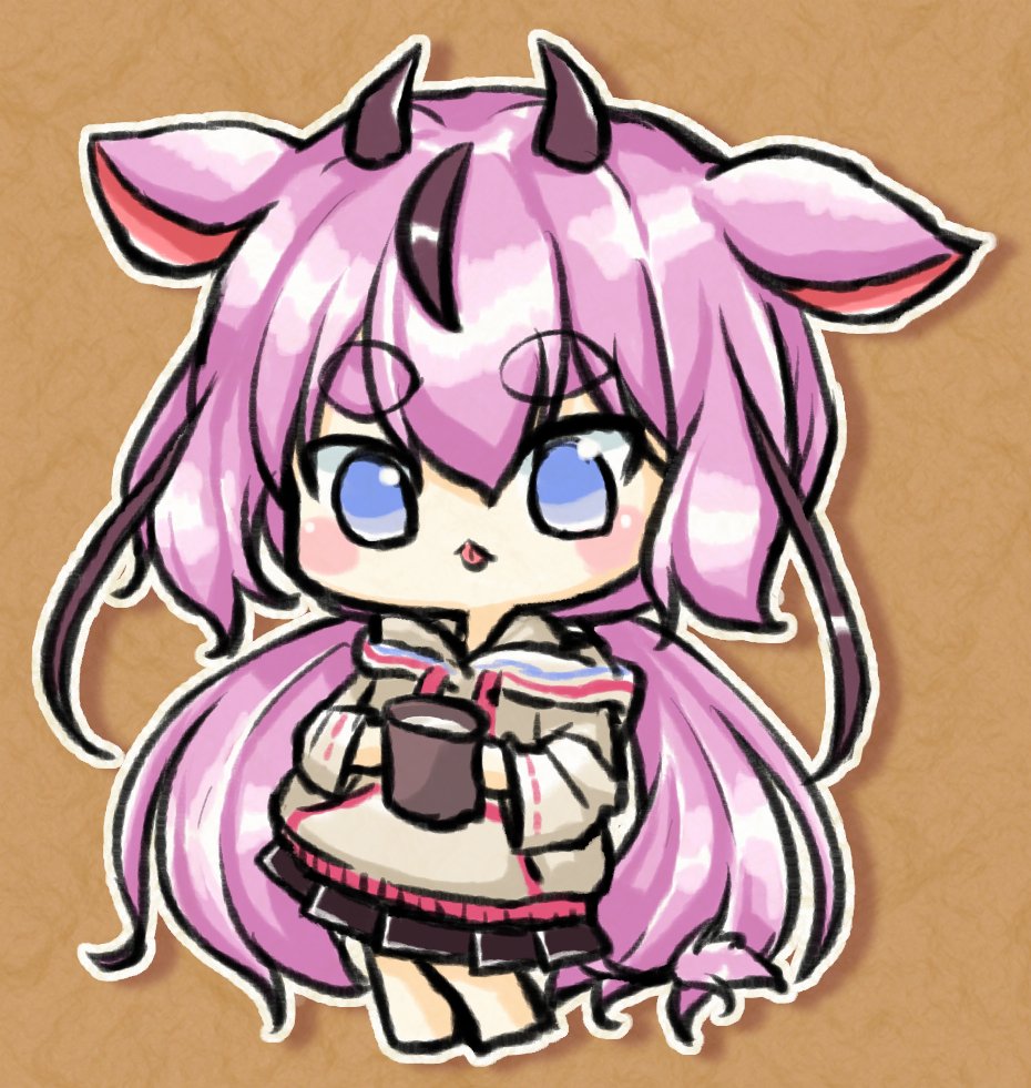 「鳴花ヒメ・ミコト版ワンドロワンライお題が出なかったので[秋コーデ]ってことで描き」|空どうふ@自分の作品集中中のイラスト