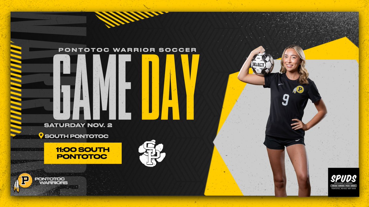 PontotocSoccer's tweet photo. Come out and support your Warriors as they travel to Springville to take on the Cougars!
⚽️ Game Day!
🆚 @SouthPSoccer 
🏟️ South Pontotoc
⏰ 11/1
🌡️ 70° ☀️ https://t.co/0dEoBrsdUD