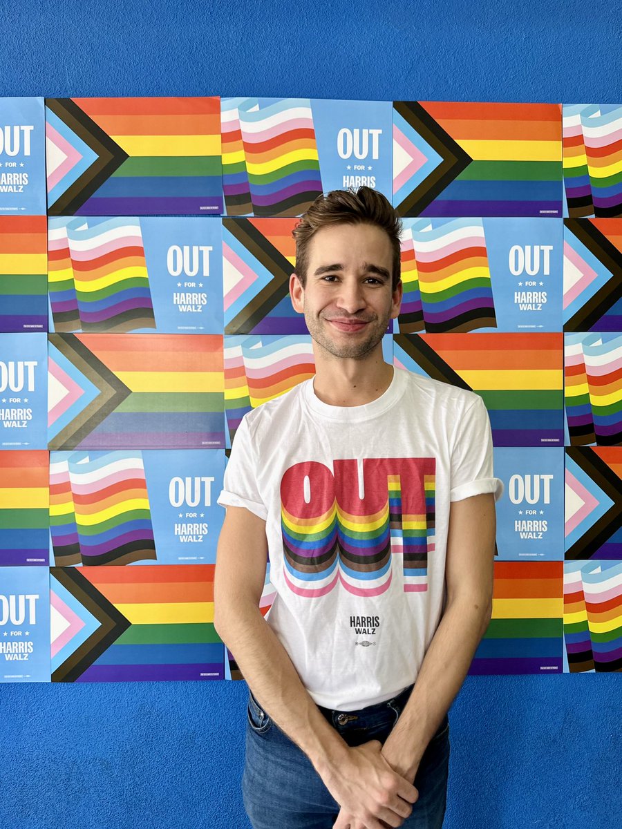 SamAlleman's tweet photo. Normal gay guy for harris-walz!  Come phone bank with us to help with GOTV. https://t.co/Jfkfd4t00W https://t.co/WNh4wMMULL
