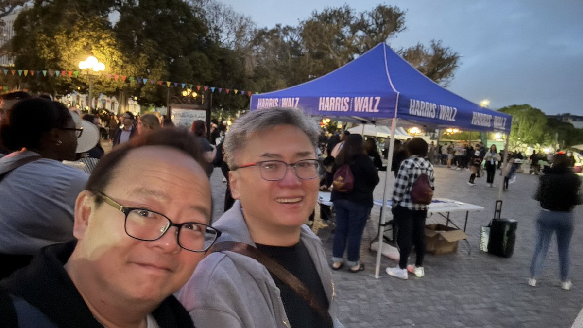 Jeff Yang 🫶 FOLLOW ME @ORIGINALSPIN ON THREADS/IG (@originalspin) on Twitter photo Democracy lives in darkness. Convening at 6 am to catch the bus for LA to LV canvassing for Harris-Walz with <a href="/Curtischin/">Curtis from Detroit 🏳️🌈✏️🐼</a>. LFG.
Still time to sign up for stuff for this weekend, Monday and even Tuesday at events.democrats.org!
No brakes all gas, leave it all on the road. Democracy lives in darkness. Convening at 6 am to catch the bus for LA to LV canvassing for Harris-Walz with <a href="/Curtischin/">Curtis from Detroit 🏳️🌈✏️🐼</a>. LFG.
Still time to sign up for stuff for this weekend, Monday and even Tuesday at events.democrats.org!
No brakes all gas, leave it all on the road.