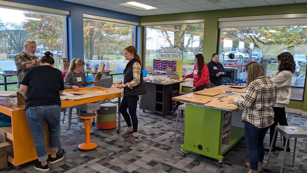What an inspiring day at our MakerSpace Professional Learning Cohort! 🛠️✨ Huge thanks to Demco for providing an amazing space and to Dr. Robert Dillon for leading a powerful session on experiential learning. Excited to see how these ideas spark creativity in the classroom! 🚀📚