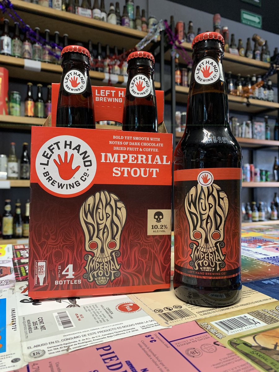 Lupulito_Amargo's tweet image. 🍂🍫 #WakeUpDead de #LeftHand 🍻👻 ¡¡Una #stout completamente negra que le dará brillo a tu día!! ✨ Notas a chocolate amargo, frutos secos y café 🎃 #NocheDeBrujas #Halloween ✨ #DiaDeMuertos 💀🤟🏻 10.2% 💀🤟🏻

#LupulitoAmargo #TiendaDeCerveza #BeerBoutique  #CerveceriaDeClaveria