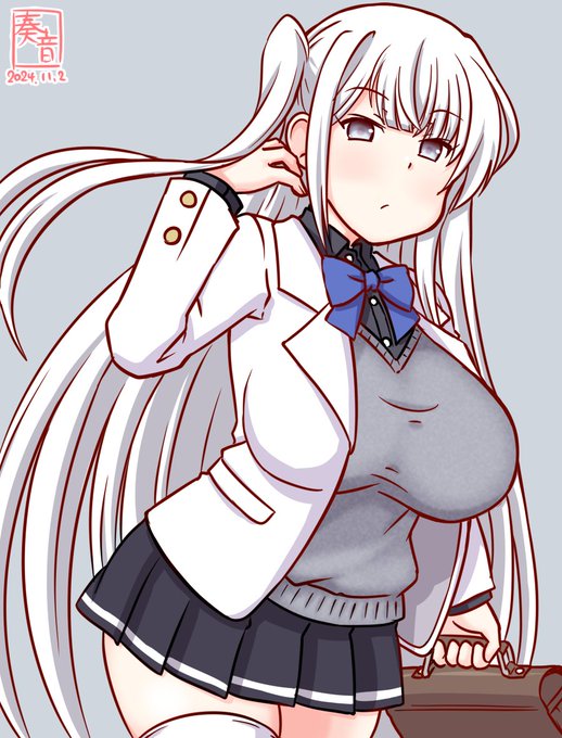 「提督、おはよう。…起きて?」

#艦これ版真剣お絵描き60分一本勝負_20241102
#冬月 