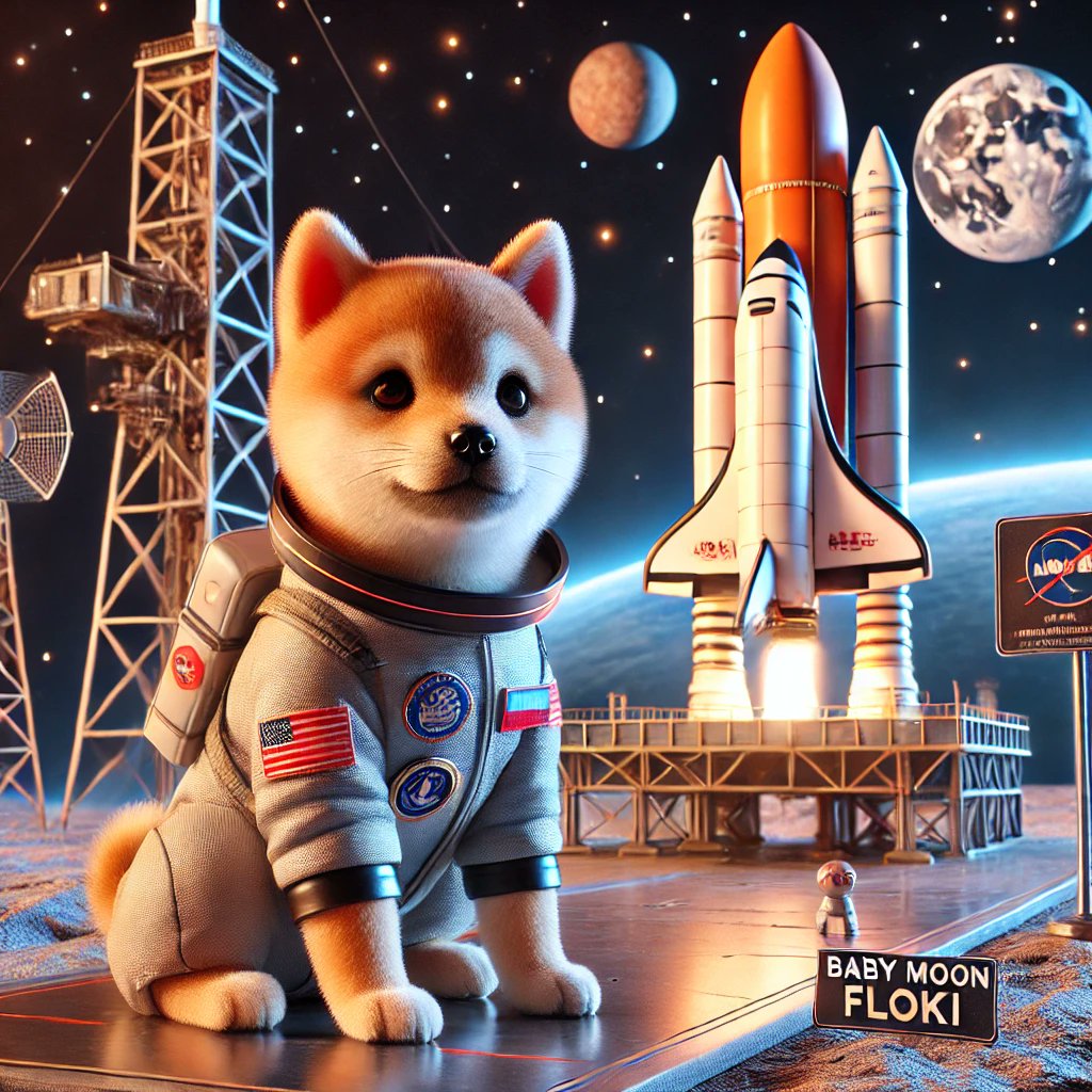 #BabyMoonFloki is going to space ✨