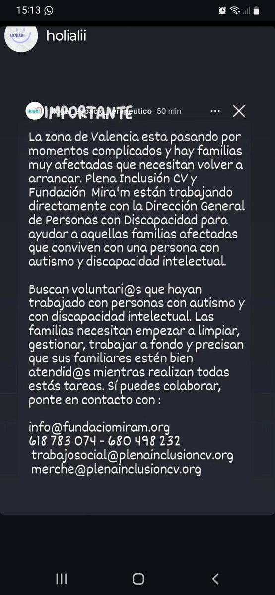 ⚠️ SE NECESITAN especialistas en #AUTISMO en Valencia.

RT🙏