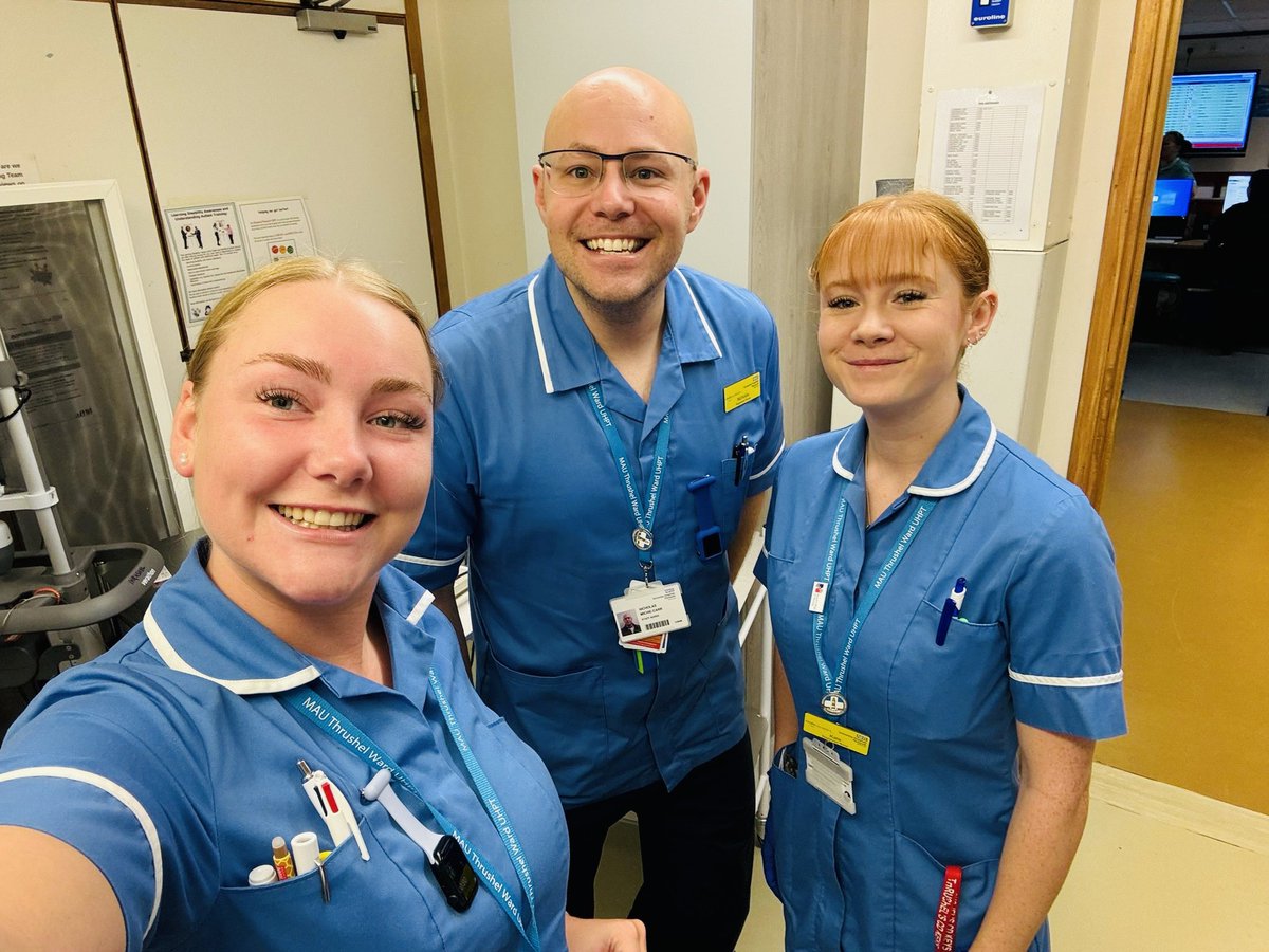 Working alongside these two, this week, has been an absolute delight and privilege! #nursing #acute #medicine #teamthrushel  <a href="/DerrifordNurses/">UHP Nursing 💙</a> <a href="/FionaSandercock/">#Team Thrushel</a> <a href="/PUNC21Millie/">Millie Foster 🤍</a>
