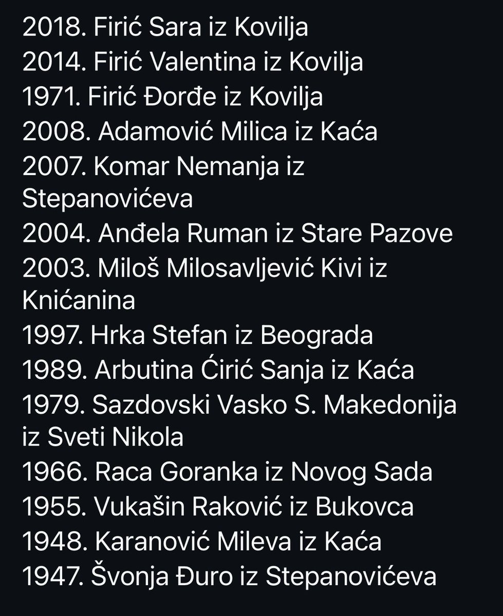 XeniaKsenija21's tweet photo. To su ljudi, to su deca. To su braca i sestre, očevi i majke. Nisu inicijali. Nisu broj. https://t.co/ZKj9IdlO2f