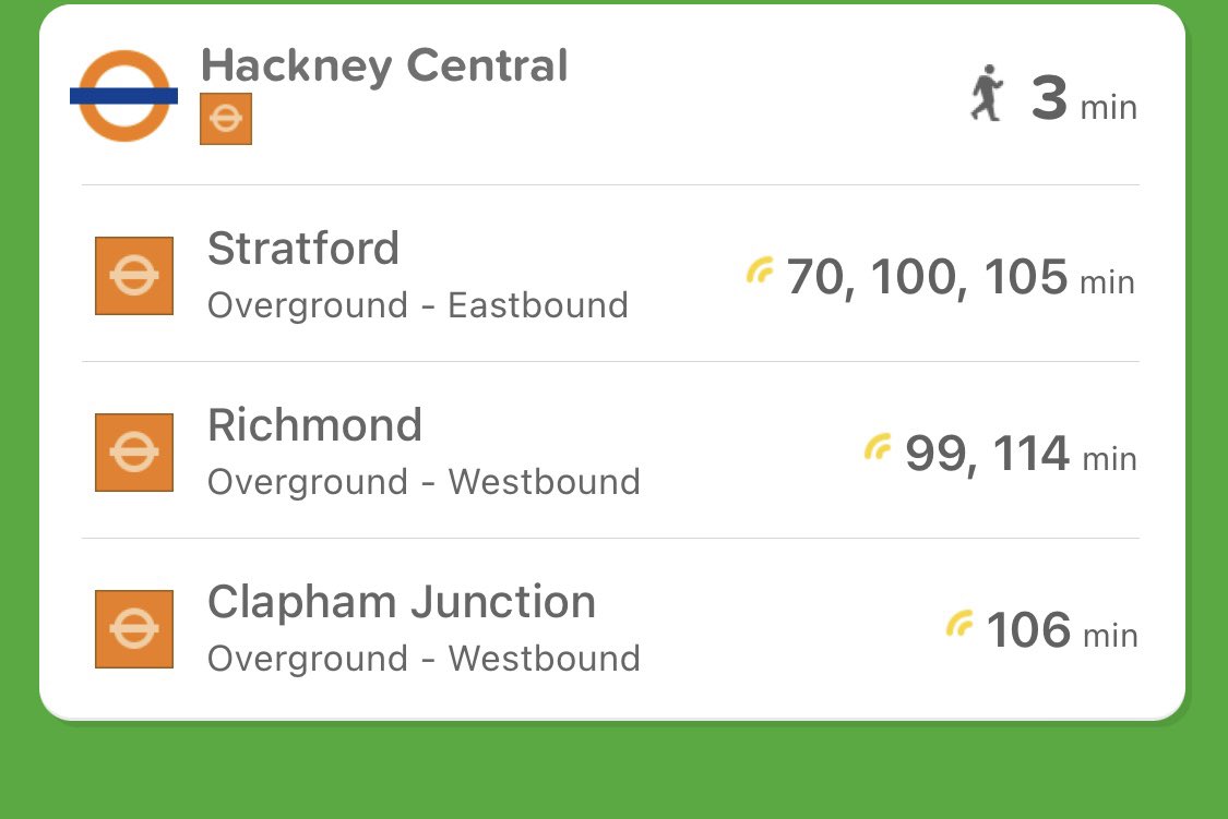 hackneyhaz's tweet image. I initially read this as 70m minutes, which would have been bad even in the old Silverlink Metro days.