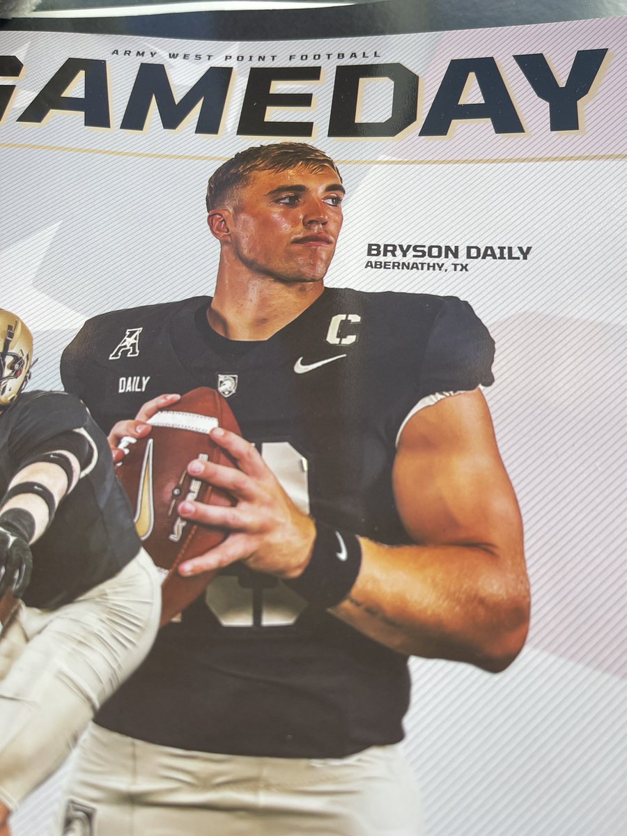 For reasons unclear, Army quarterback Bryson Daily, a Heisman hopeful, is inactive for today’s game against Air Force. #GoArmy