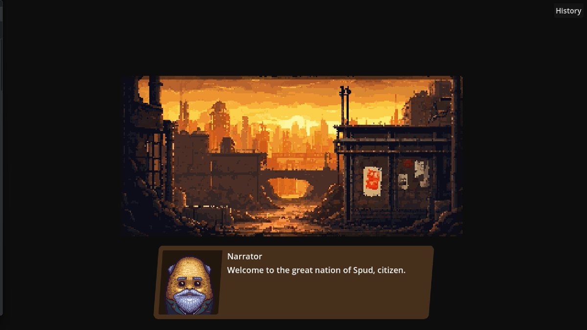 DavidMcHal91320's tweet photo. Welcome to the nation of Spud, citizen!
#spudcustoms
#gamedev
#IndieDevs
#indiegame https://t.co/Z0g8co9qj9