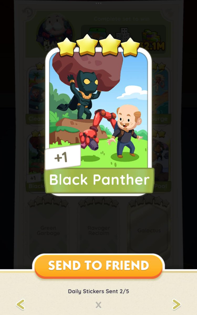 Biscomonopoly's tweet photo. wts lfb ww lft monopoly go stickers
#MonopolyGo #monopolygostickers 

4⭐️’s - ₱25 / $1.50 each except for buzz
Comic relief
Black panther
Science pals

Buzzworthy - ₱35 / $2 

mop: gcash/paypal
❗️will send after payment❗️

reply or dm if interested https://t.co/oVwQmm0eKm