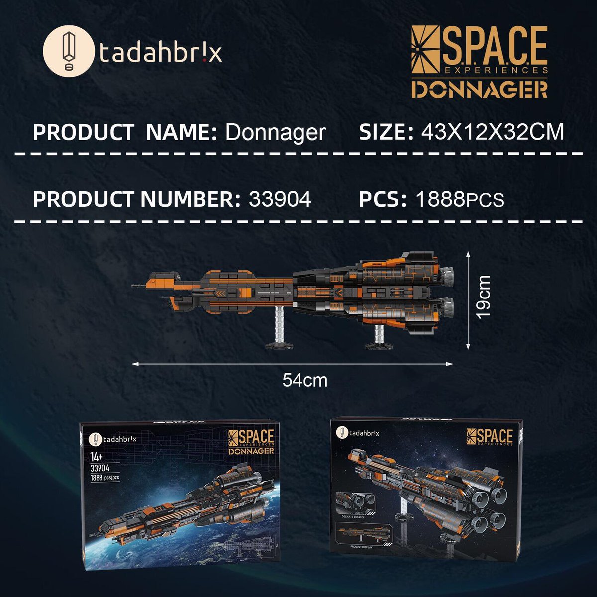 brickstalker's tweet image. Explore the Universe with TadahBrix Donnager Space Cruiser

#SpaceModel #TadahBrix #Donnager #SpaceExplorer #BuildingBlocks #SciFiModel #Collectible