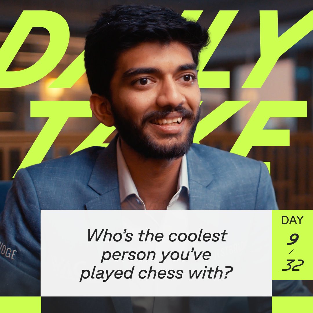 TakeTakeTakeApp's tweet photo. Gukesh has played a lot of big names, but who does he reckon the coolest? #DailyTake
a. Magnus Carlsen
b. Vishy Anand
c. Anand Mahindra https://t.co/bcx5dhdmHd