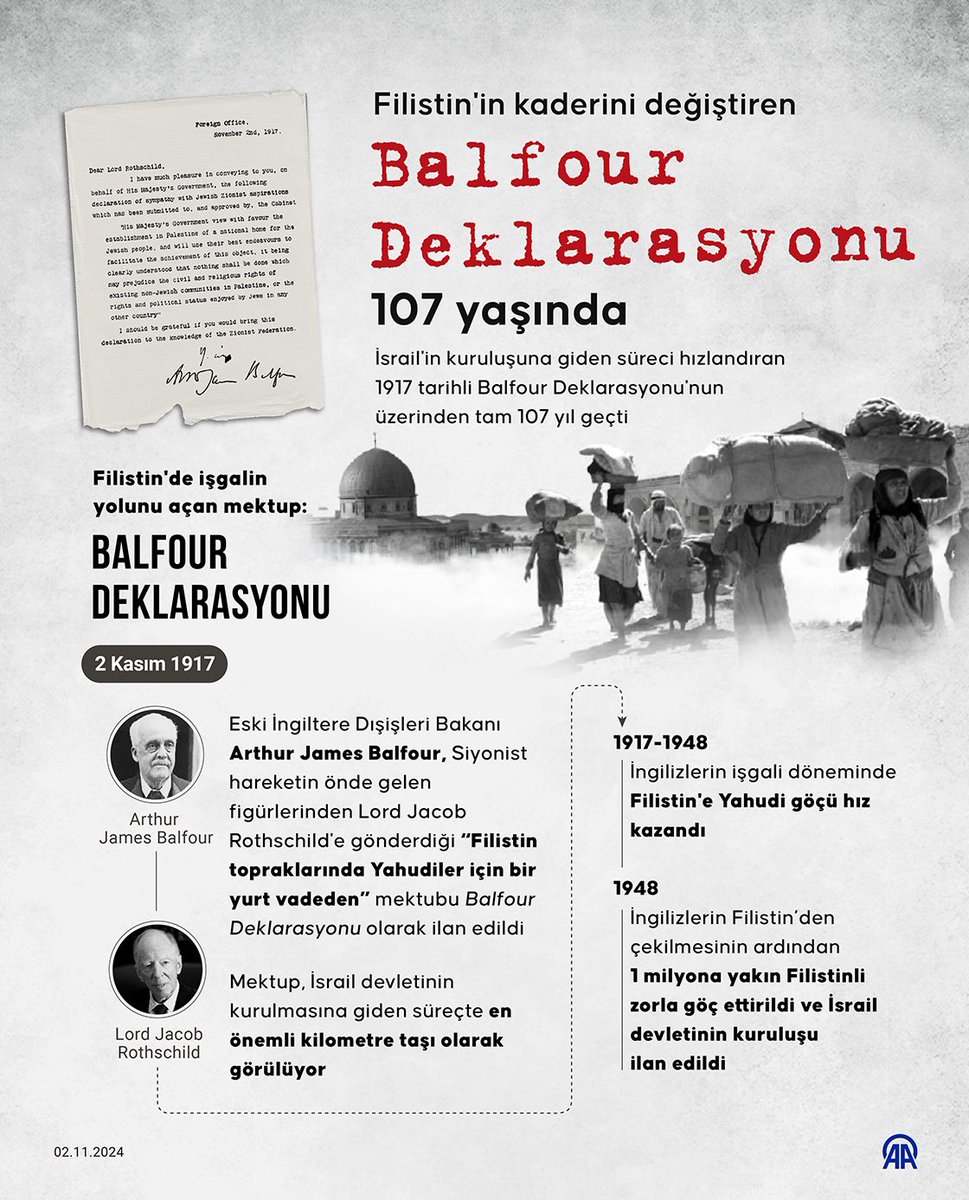 Filistin’de soykırım ve işgal 1917’de başladı. 107 yıldır bu mübarek topraklar huzura hasret.

 #StopGazaHolocaust