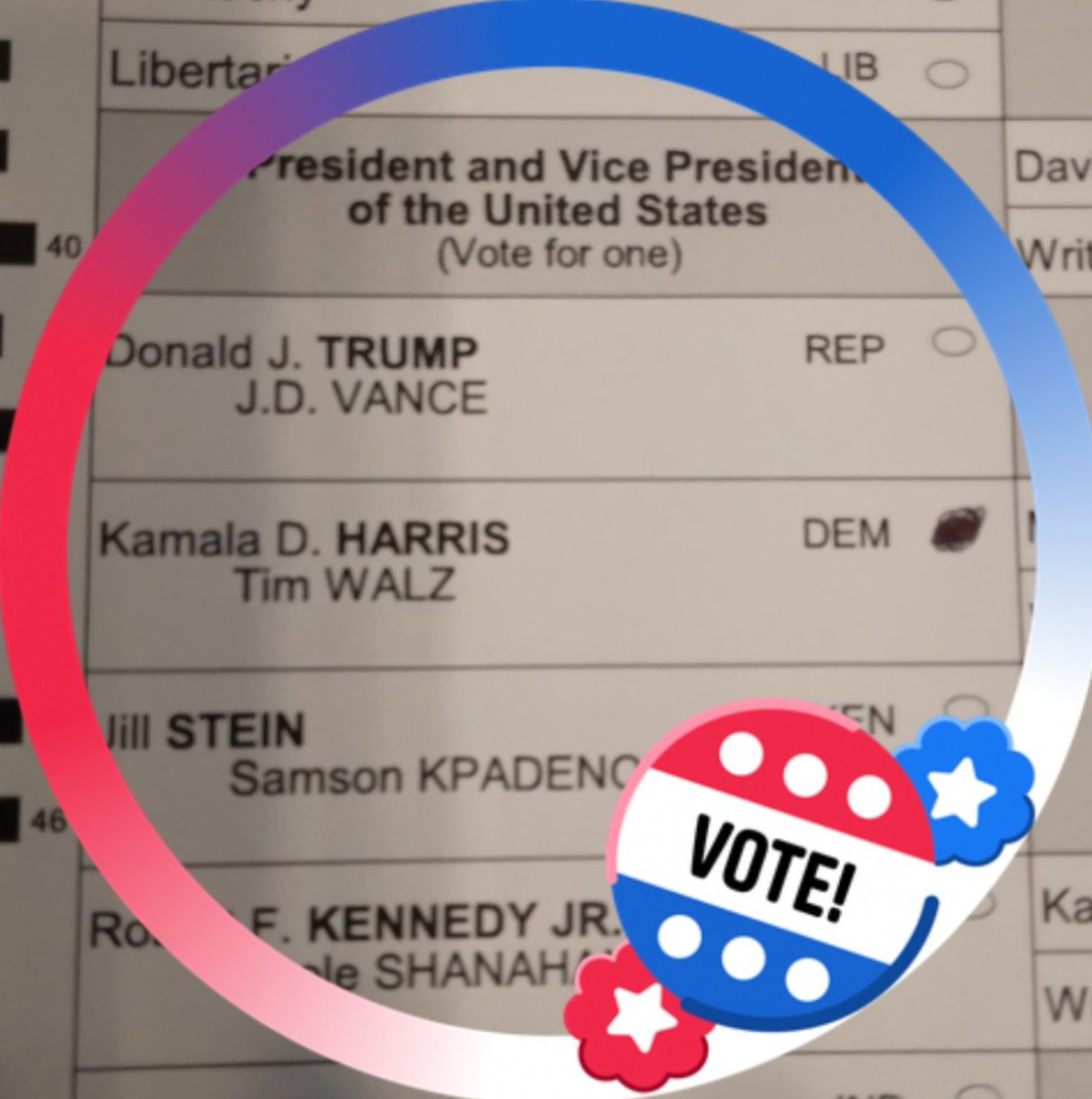 I voted early today. One small blue vote in an ocean of red, but my vote counts just as much as any other vote. 😊
