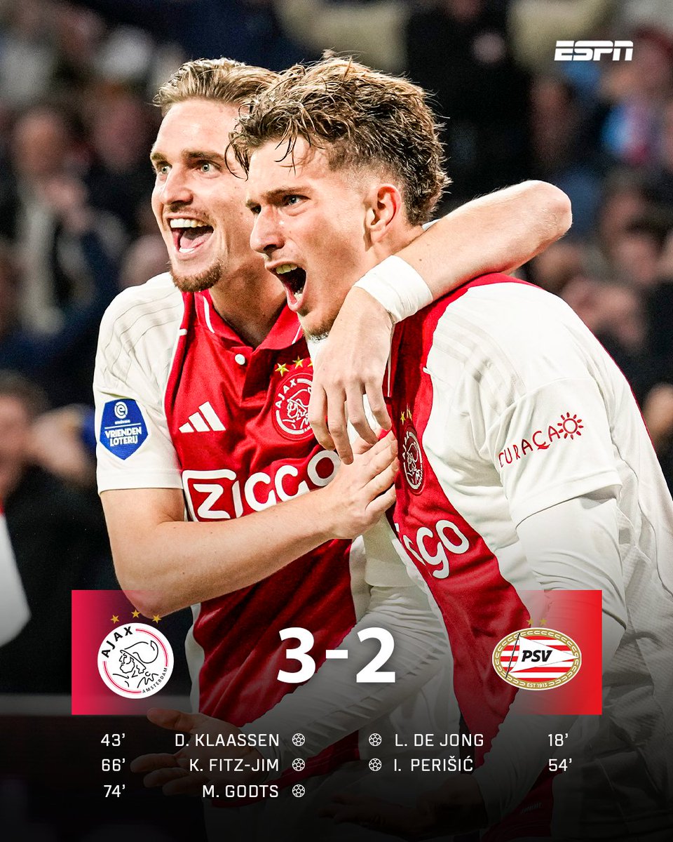 Ajax wint in zeer vermakelijke topper van PSV 💥

#ajapsv