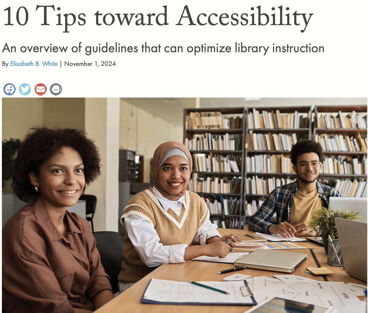 SocialBibEnssib's tweet photo. Des astuces de @amlibraries pour rendre vos #bibliothèques et présentations plus #accessibles ! Créez des espaces et du contenu confortables, #connectés et accueillants, de vrais troisièmes lieux ! 😊
https://t.co/BagA0iJWNV https://t.co/BVkgt5jaCu