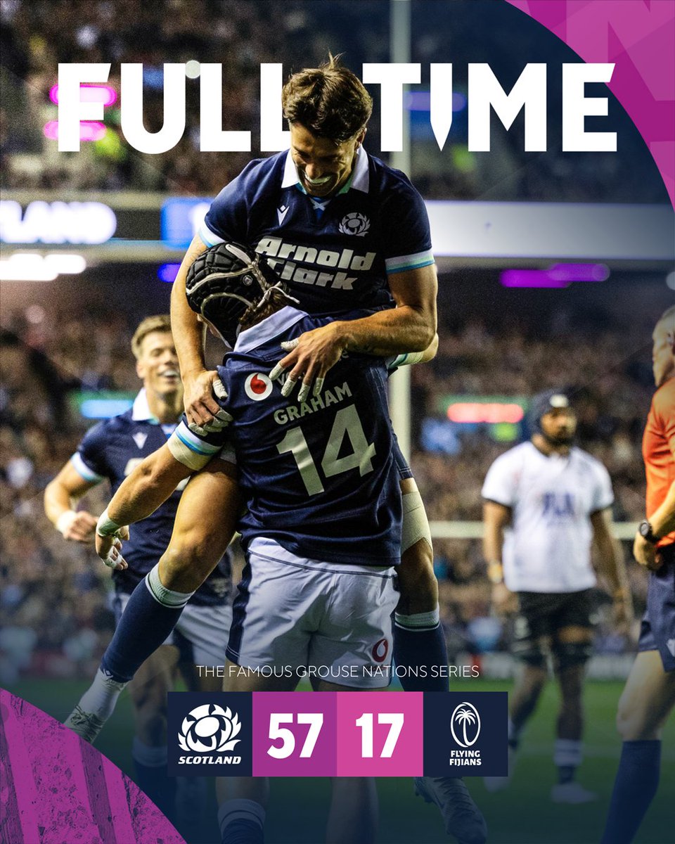 A perfect start to our Famous Grouse Nations Series campaign 🔥

#AsOne