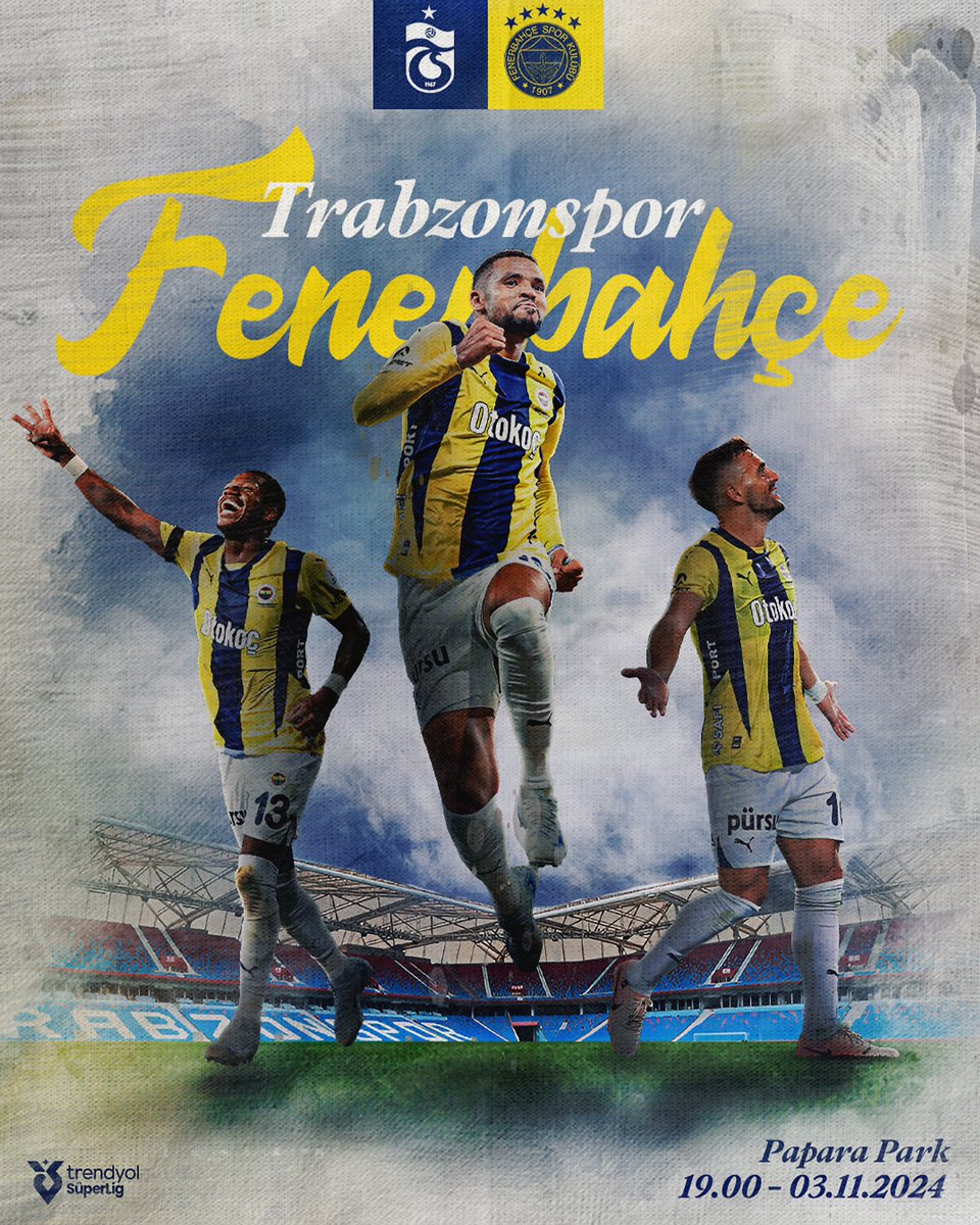 🆚 Trabzonspor  
🗓️ 3 Kasım Pazar  
🕖 19.00
📍 Papara Park 
📲 #TSvFB