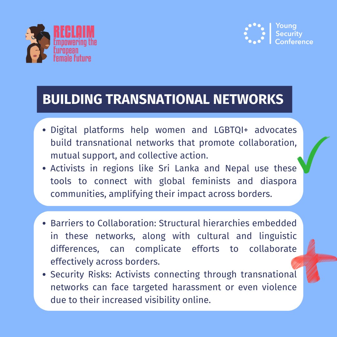 YSConference's tweet image. The digital world is a double-edged sword for women in security and politics. Discover how to harness its power for advocacy and networking while navigating the challenges, it presents for FLINTA individuals. 

#WomenInSecuritySeries #DigitalChallenges #DigitalOpportunities